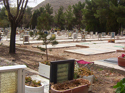 ابعاد سنگ قبر باغ رضوان اصفهان